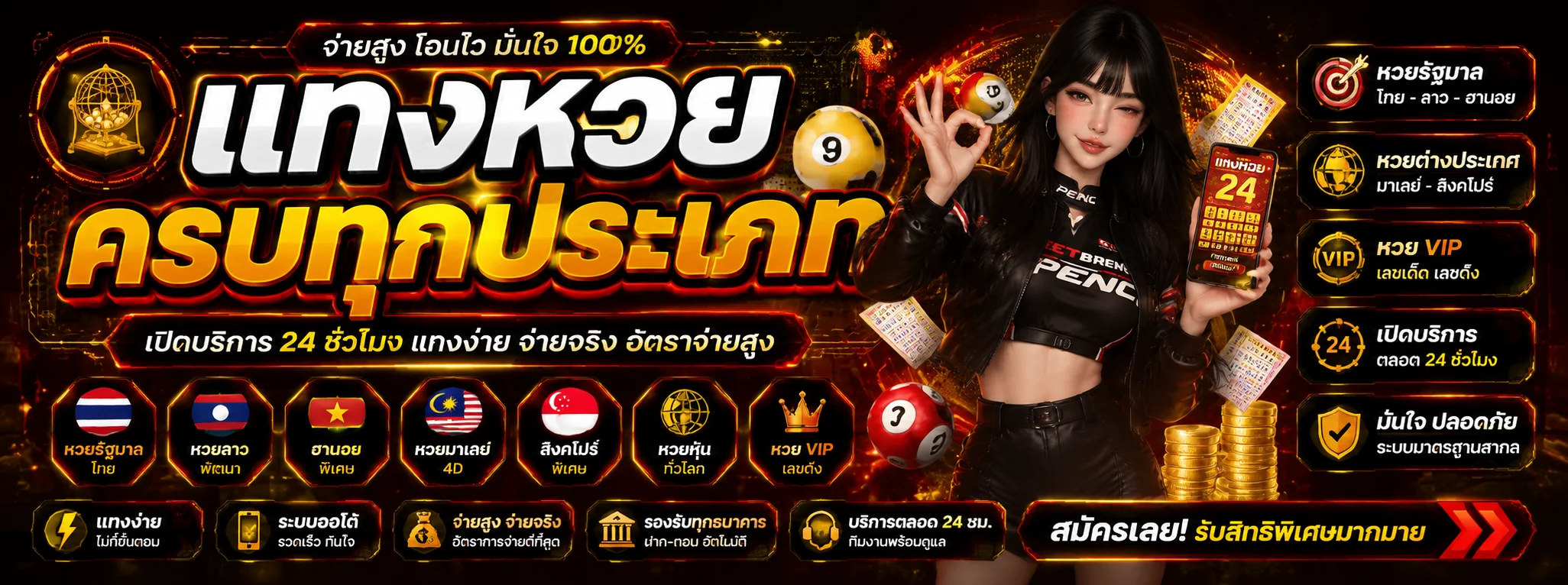 แทงหวยออนไลน์ THEONE2 หวยลาว หวยฮานอย หวยหุ้น อัตราจ่ายสูง